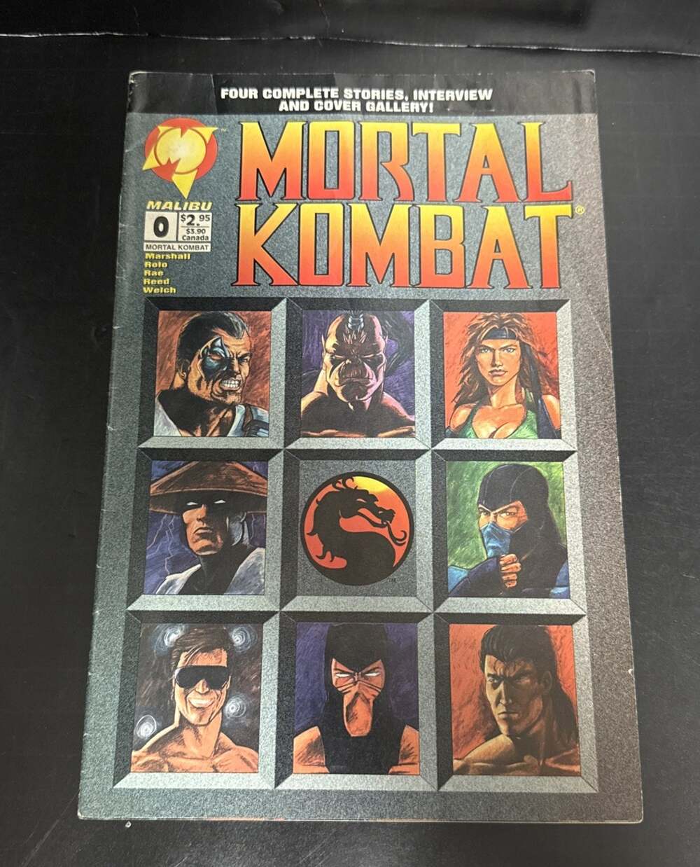 Mortal Kombat #0 1994 Malibu Comics Rayden Scorpion Sonya Sub-Zero Kano Johnny